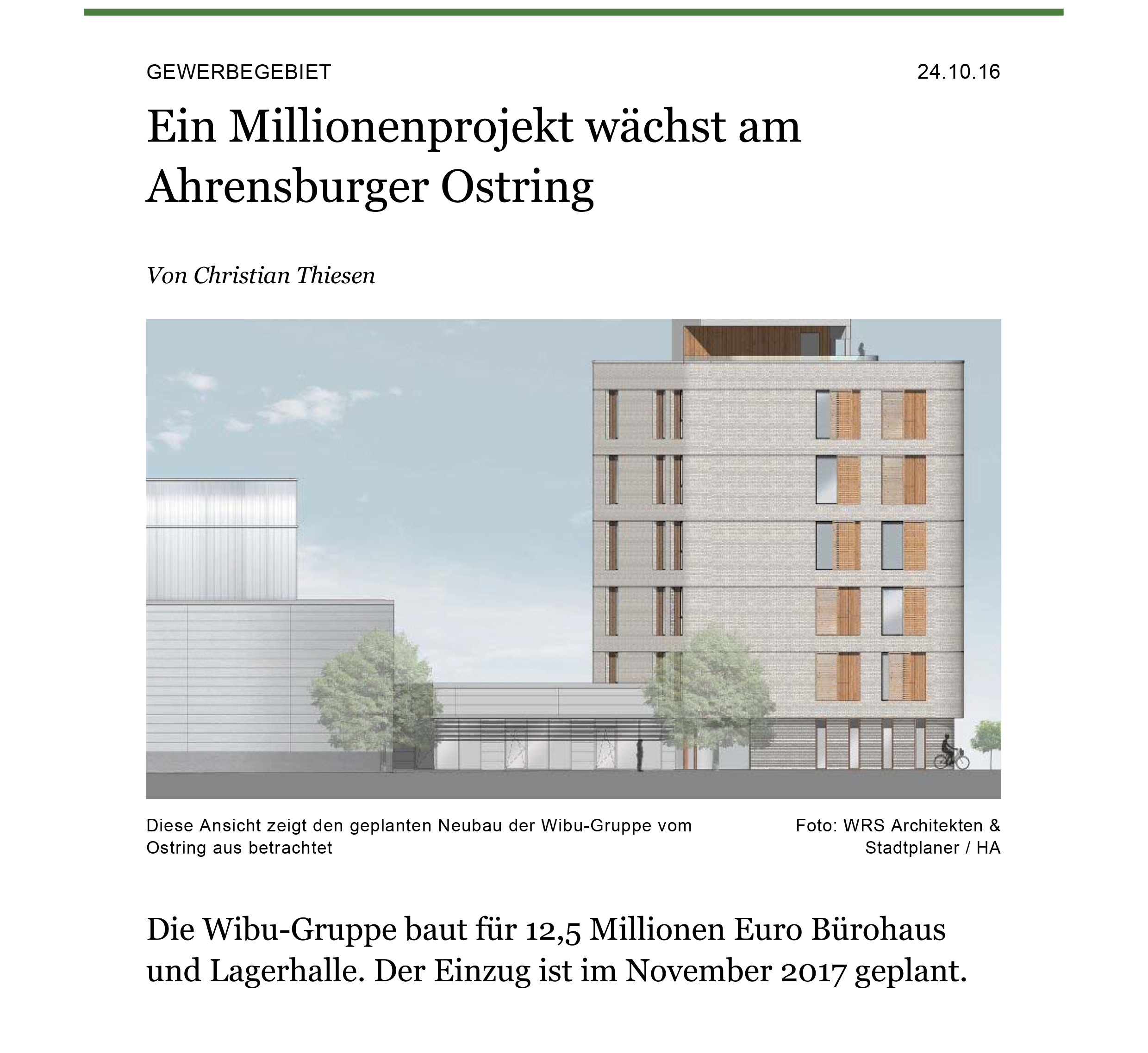 Ein Millionenprojekt wächst am Ahrensburger Ostring - Stormarn