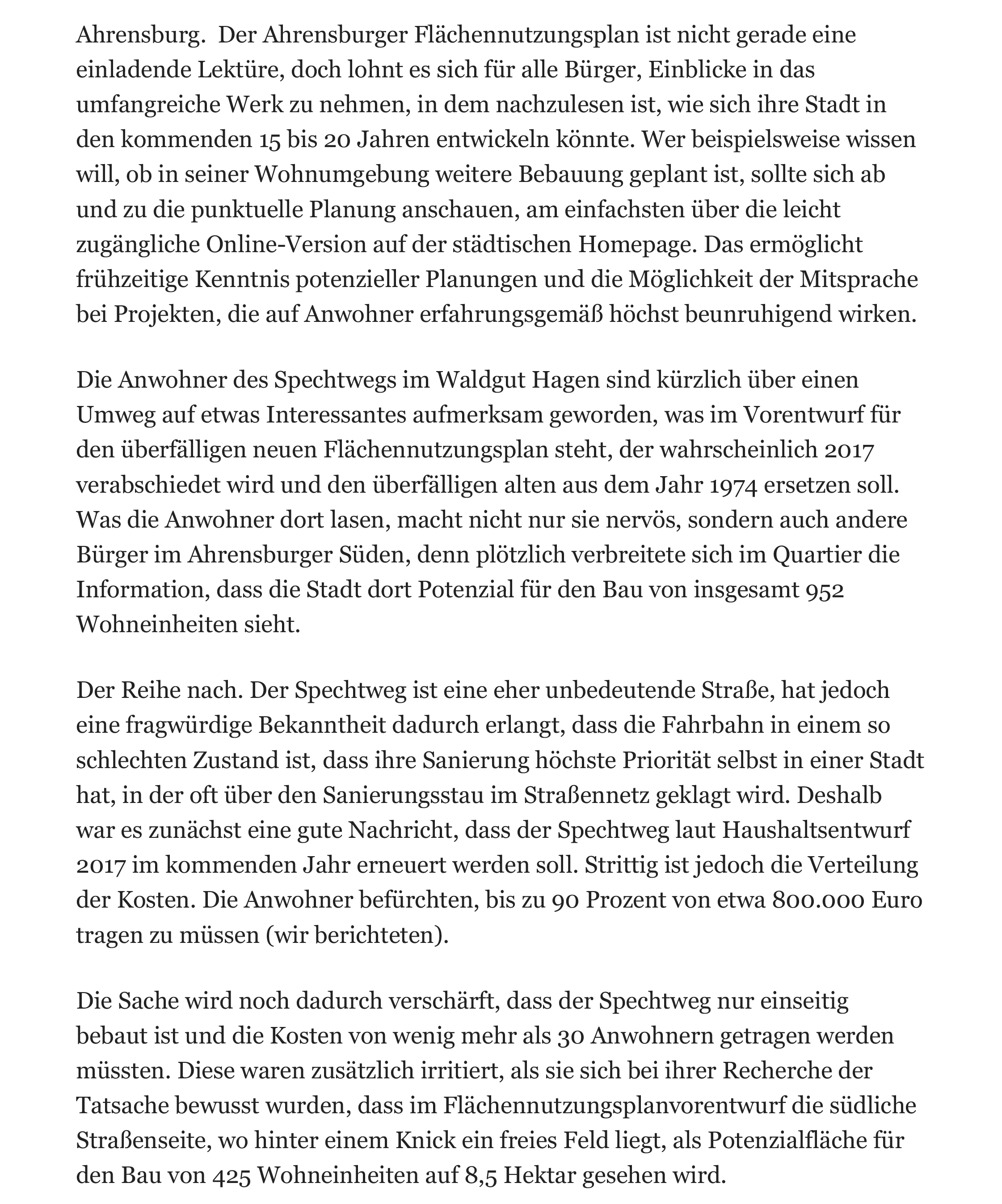 2016-11-01_Ahrensburg FNP_Hamburger Abendblatt-2
